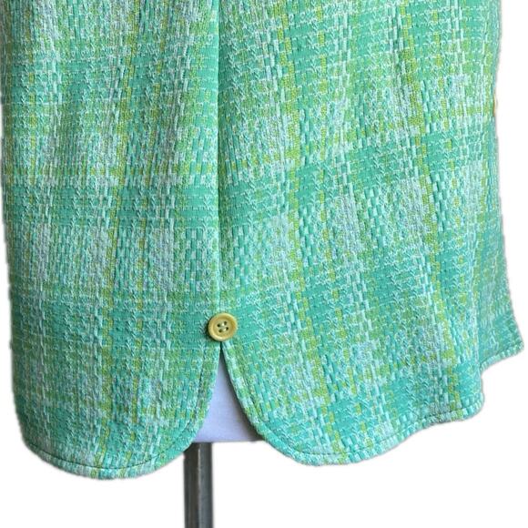 VTG 70s JACK WINTER Plaid Tweed Button Down Shirt Jacket Shacket‎ Womens S / M - Picture 5 of 10